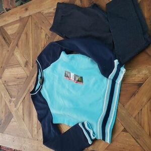 2 pcs Athletic Works Top & Cat & jack leggings